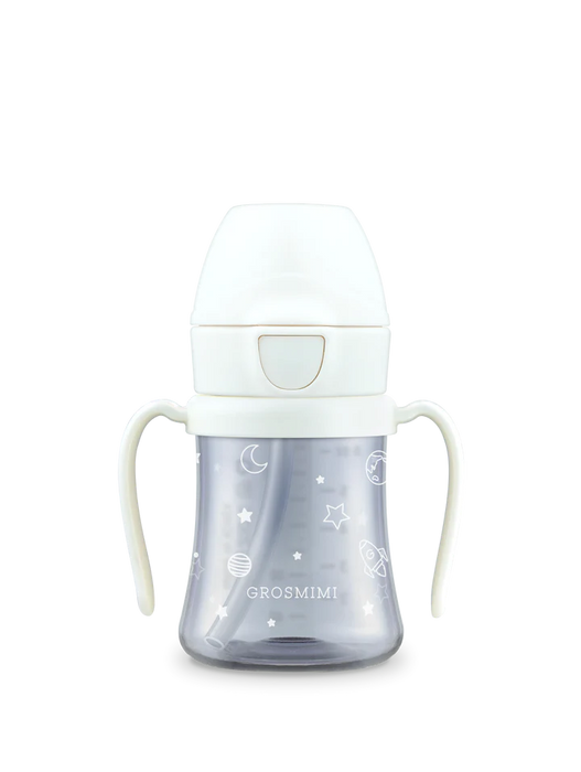 Grosmimi PPSU Space Straw Cup 200ml - White