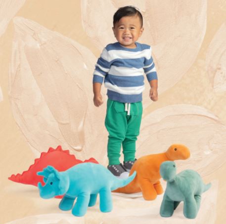 Manhattan Toy Velveteen Dino Stomper Brontosaurus 159460