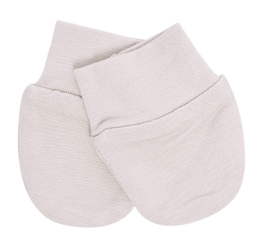 Kyte Baby Scratch Mittens - Oat