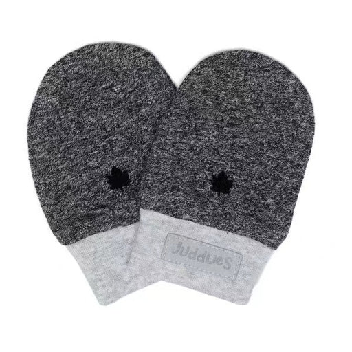 Juddlies Organic Raglan Scratch Mitts Graphite Black 0-3M