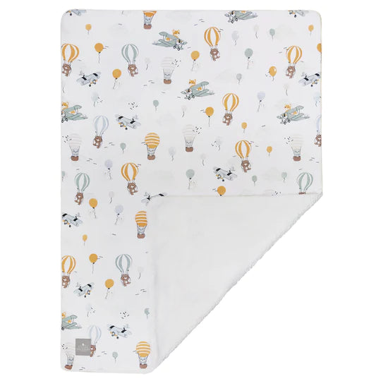 Living Textiles Jersey Sherpa Blanket - Up&Up Away