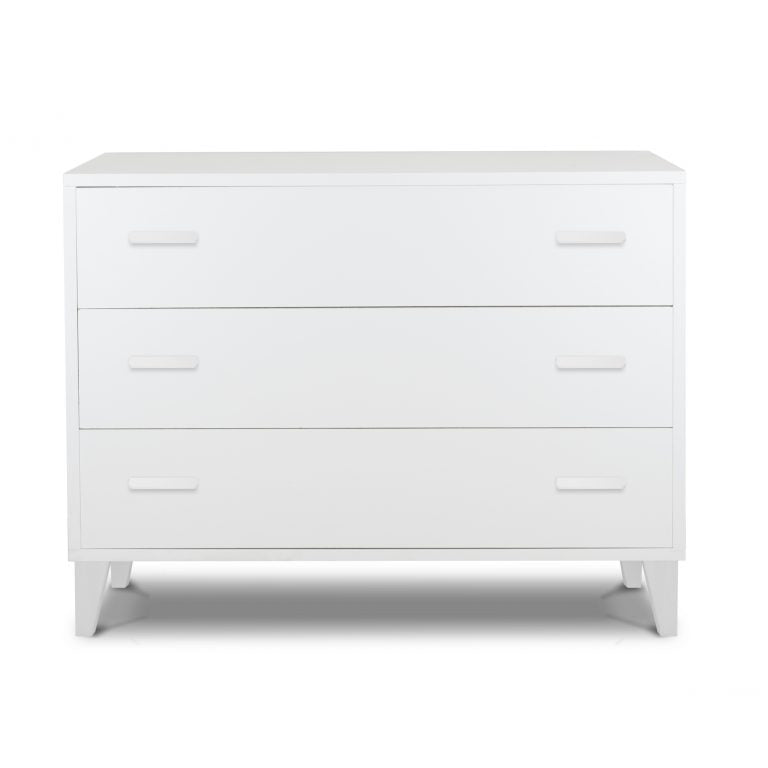 Pali Caravaggio 3 Drawer Dresser - White (MADE IN ITALY)