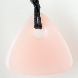 Teething Bling Pendant - Triangle Peach