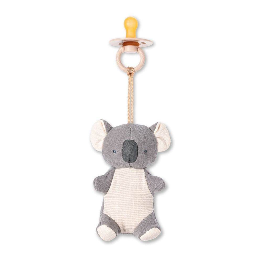 Itzy Ritzy Bitzy Pal Natural Rubber Pacifier & Stuffed Animal - Koala