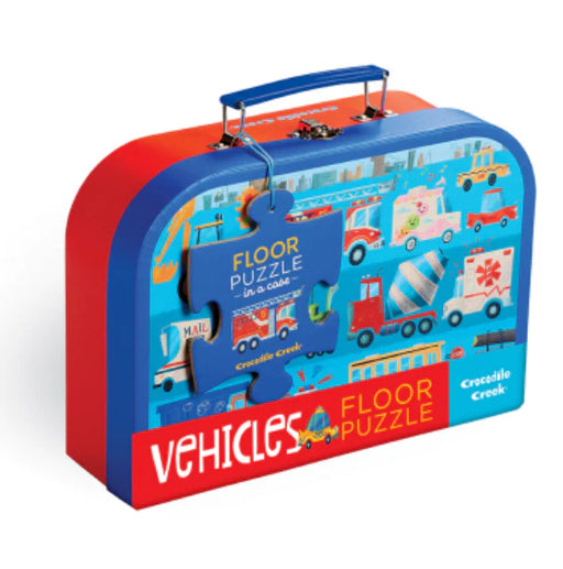 Crocodile Creek 24-Pc Puzzle Case Vehicles