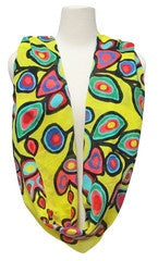 Oscardo Infinity Nursing Scarf - Yellow Floral