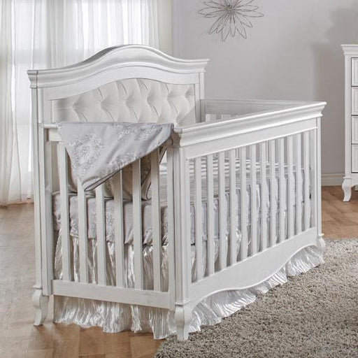Pali 2400 Diamante Forever Crib w/ Fabric Panel (Vintage White)