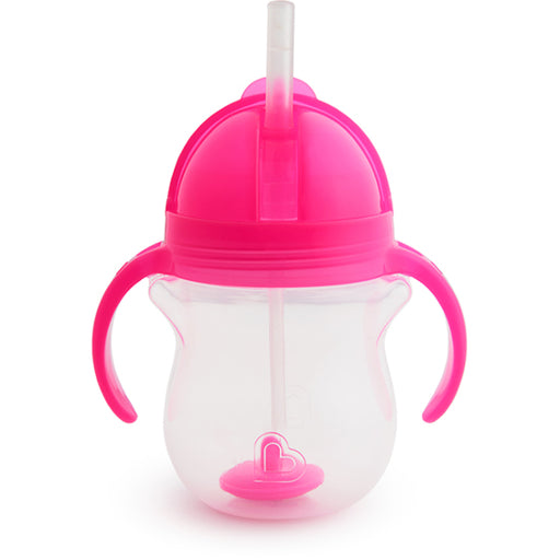 Munchkin Any Angle™ Click Lock Weighted Straw Trainer Cup 7oz - Pink (10840)