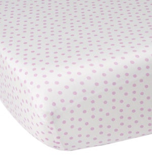 CoCalo Collection Dottie Fitted Sheet - Audrey Pink