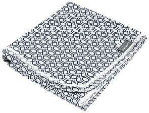 Kushies Receiving Blanket - Navy Octagon