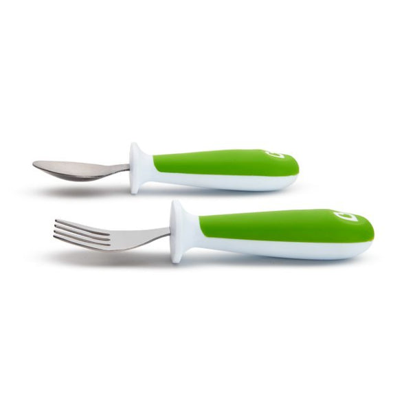 Munchkin Raise™ Toddler Fork & Spoon Set - Green (27148)