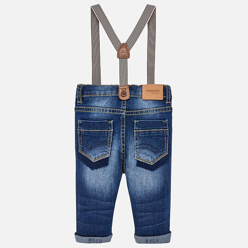 Mayoral Denim Pants w/Suspenders Dark 15
