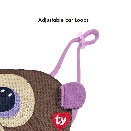 TY Beanie Bee Mask - Coconut Brown Monkey