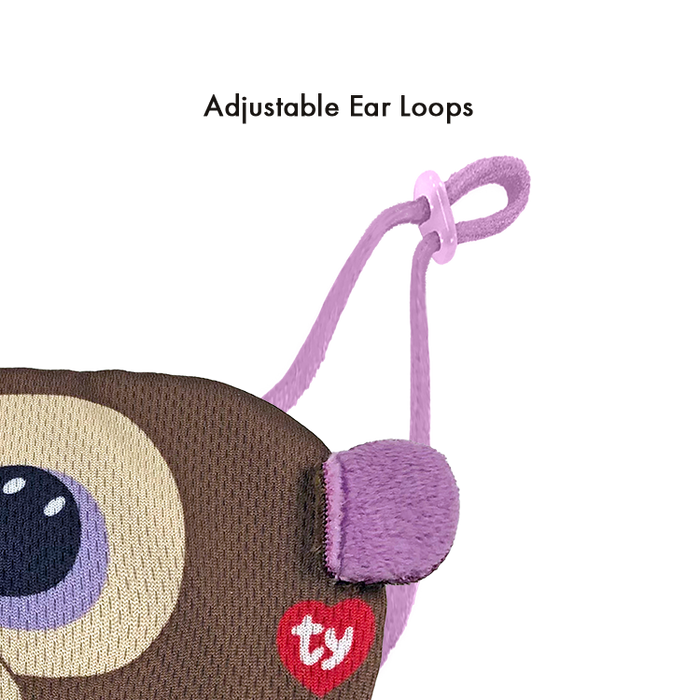 TY Beanie Bee Mask - Coconut Brown Monkey