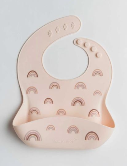 Loulou Lollipop Silicone Bib - Rainbow