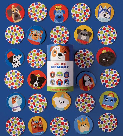 Crocodile Creek Memory Game Canister - Lots of Dogs  7701ASST