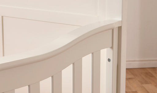 Pali Napoli Forever Flat Top Crib + Torino Double Dresser - White (MARKHAM INSTORE PICK-UP ONLY)