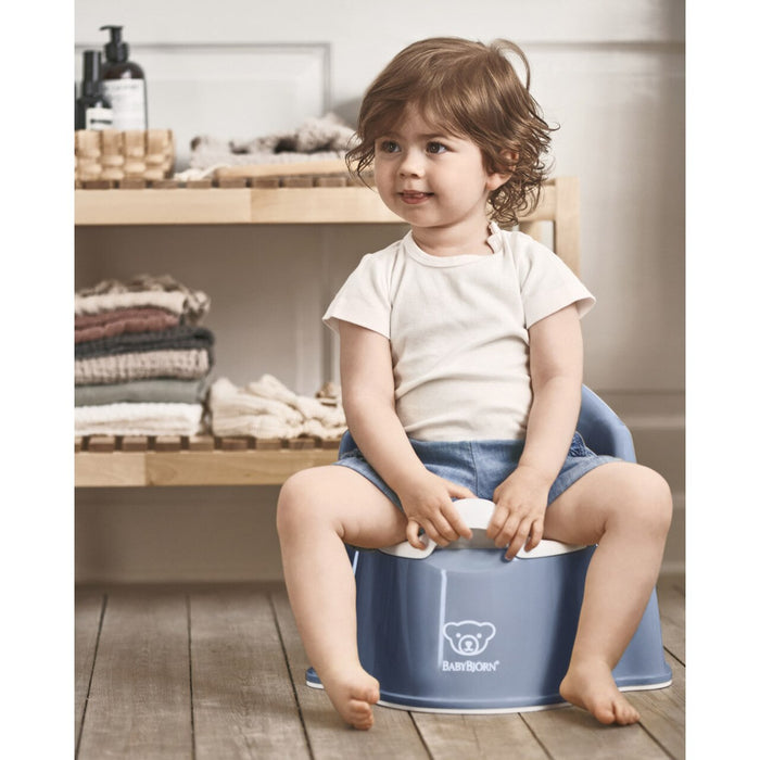 BABYBJÖRN Potty Chair - Dark Blue/White