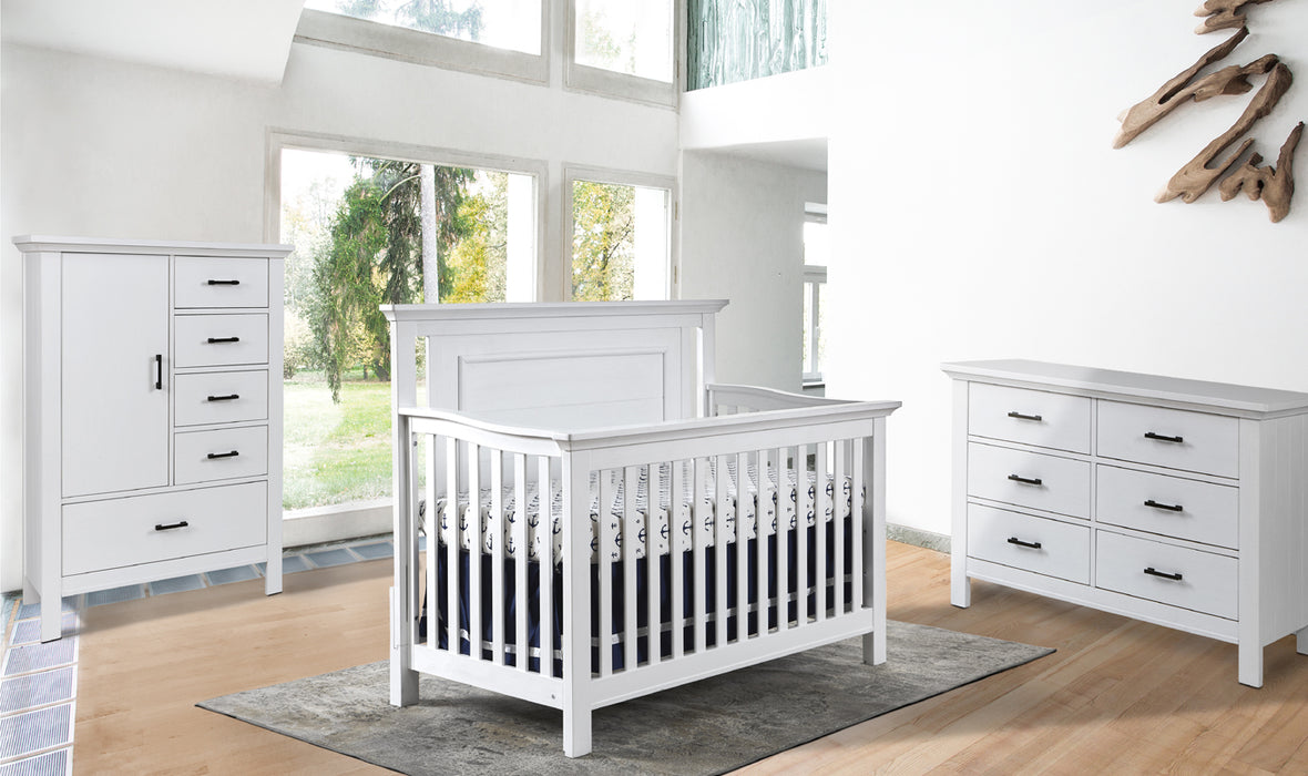 Pali Como Flat Top Forever Crib - Vintage White (MARKHAM INSTORE PICK-UP ONLY)