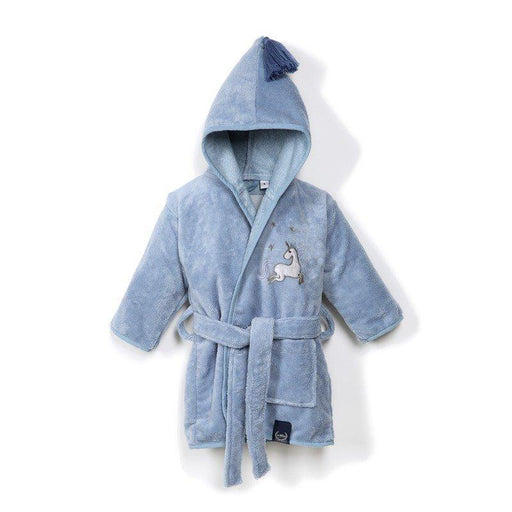 La Millou Bathrobe Bamboo Small - Blue Unicorn Rainbow