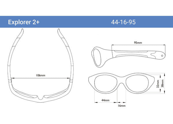 Real Shades Explorer Flex Fit & Removable Band - Pink/Hot Pink 2+ 2EXPPKHP