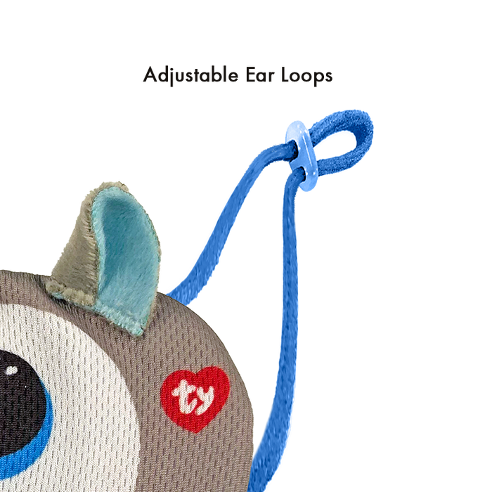 TY Beanie Bee Mask - Slush Grey Husky