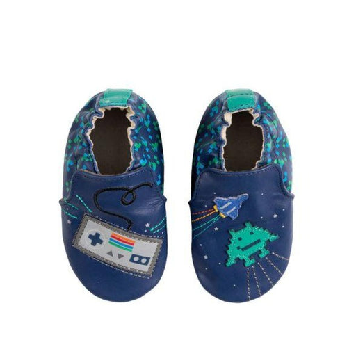Robeez S20 Soft Soles Sonic - Blue Leather