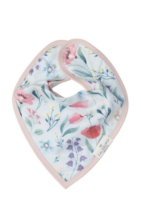 Loulou Lollipop Bandana Bib Set - Bluebell