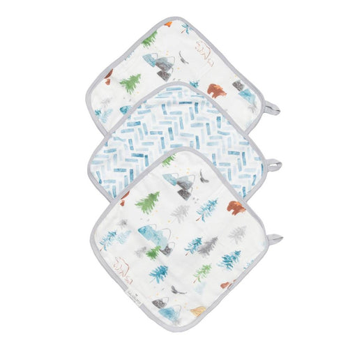 Loulou Lollipop Washcloth 3pk - Adventure Begins