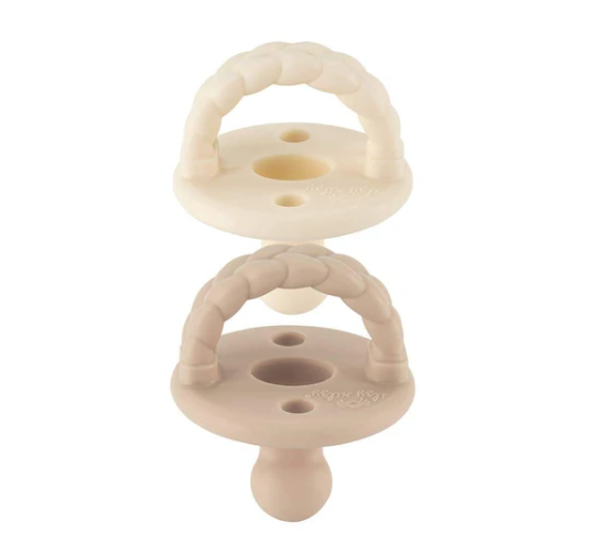 Itzy Ritzy Orthodontic Pacifier 2pk - Toast & Buttercream