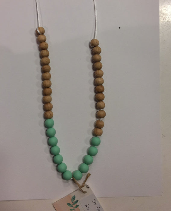 Mom Necklace "The Favorit" By Pois Et Mois - Sea Salt