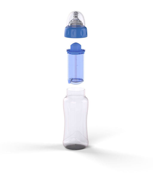 QuickMix Formula Bottles with Pod-Blue - 3pc