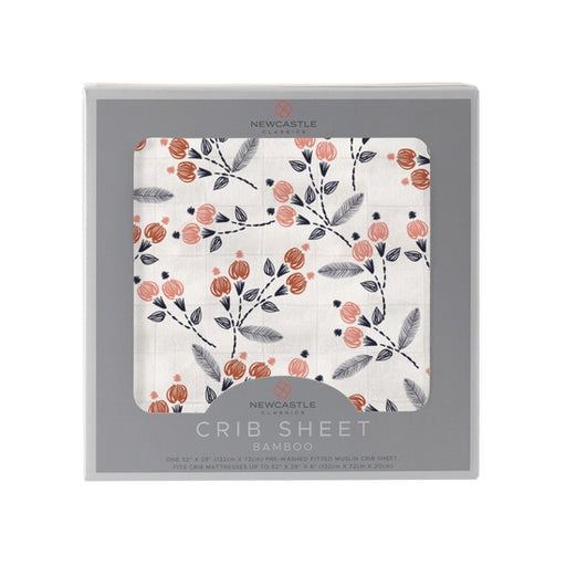 Newcastle Bamboo Crib Sheet - Dahila Floral (5041)