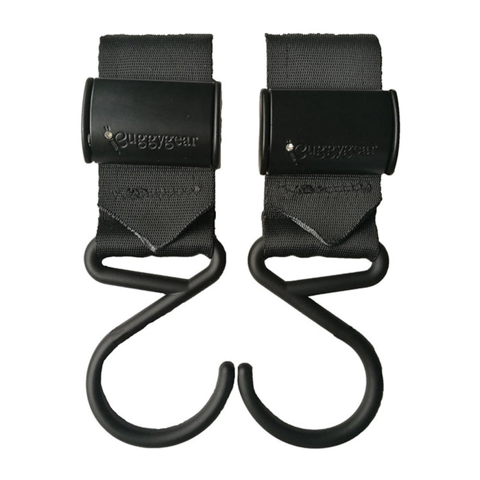 Nikiani Buggygear Boutique Buggy Hook Matte Black LUX 2PK - CanaBee Baby