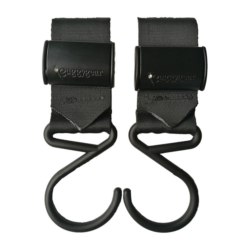 Nikiani Buggygear Boutique Buggy Hook Matte Black LUX 2PK - CanaBee Baby