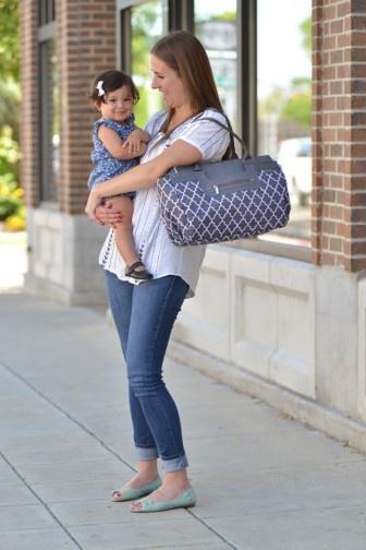 JJ Cole Parker Diaper Bag - Citrus Breeze