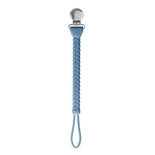 Itzy Ritzy Sweetie Strap Braided Pacifier Clip - Blue