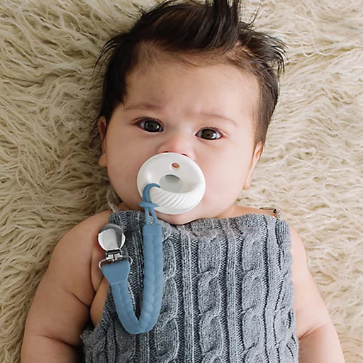 Itzy Ritzy Sweetie Strap Braided Pacifier Clip - Mint