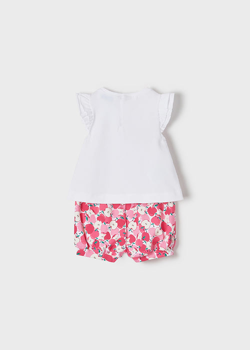 Mayoral Printed Shorts Set Baby Girl - Magenta (1244-90)