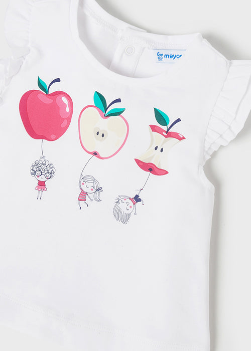 Mayoral Printed Shorts Set Baby Girl - Magenta (1244-90)