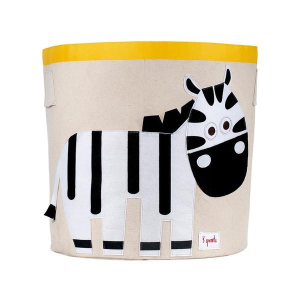 3 Sprouts Storage Bin Zebra Black/White