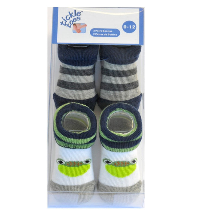 Tickle Toes Socks 2 Pairs Assorted 0-12m 5563
