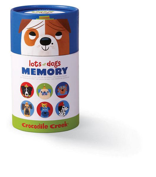 Crocodile Creek Memory Game Canister - Lots of Dogs  7701ASST