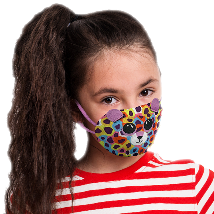TY Beanie Bee Mask - Giselle Spotted Leopard