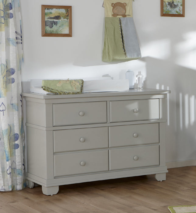 Pali Napoli Forever Flat Top Crib + Torino Double Dresser - White (MARKHAM INSTORE PICK-UP ONLY)