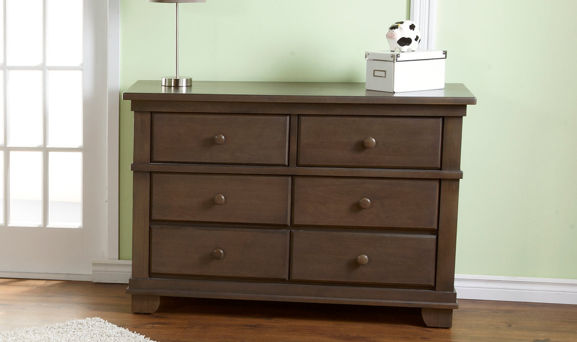 Pali Napoli Forever Flat Top Crib + Torino Double Dresser - Mocacchino (MARKHAM INSTORE PICK-UP ONLY)