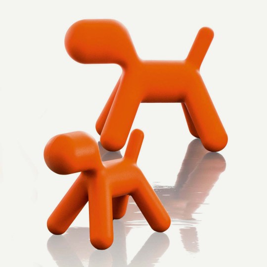 MAGIS DESIGN PUPPY ABSTRACT DOG - ORANGE MEDIUM 1001C