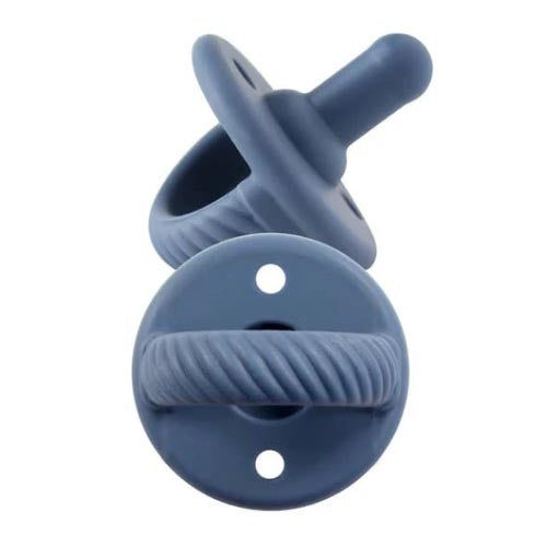 Itzy Ritzy Sweetie Soother Parcifer 2pk - Nautical Navy Cable