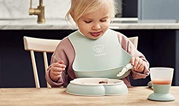 Baby Bjorn Baby Feeding Bib Set Powder - Green