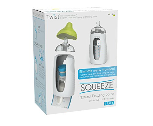 Kiinde Squeeze Natural Feeding Bottle 2pk